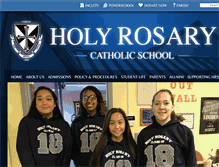 Tablet Screenshot of holyrosarycatholicschool.org